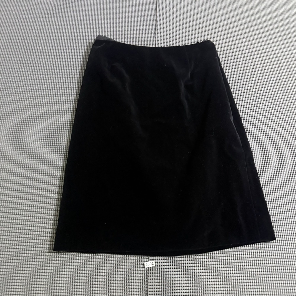 Escada Womens Black Velvet Pencil Skirt Size 36 Made in Slovenia